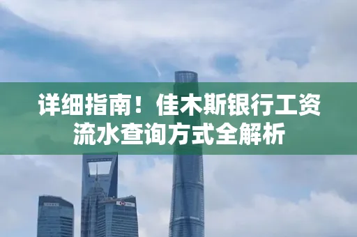详细指南！佳木斯银行工资流水查询方式全解析