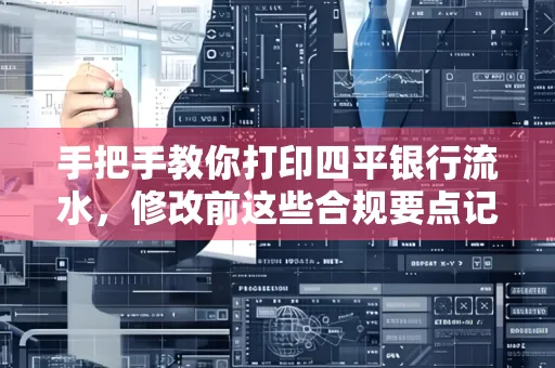 手把手教你打印四平银行流水，修改前这些合规要点记牢