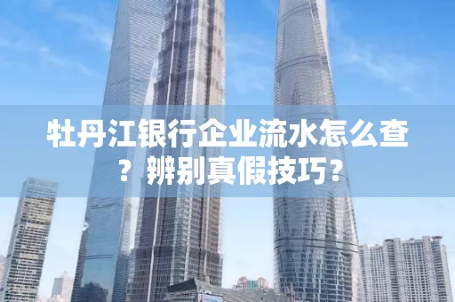 牡丹江银行企业流水怎么查？辨别真假技巧？