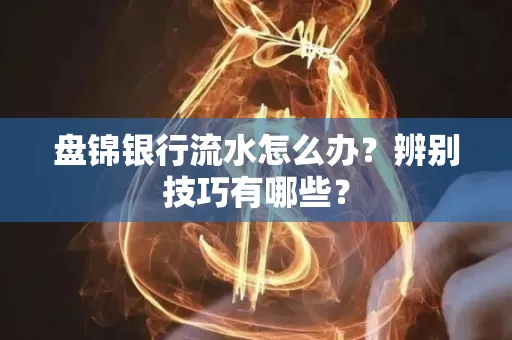 盘锦银行流水怎么办？辨别技巧有哪些？